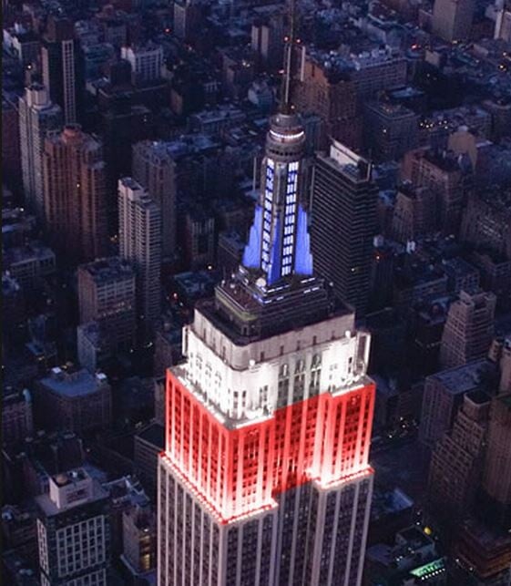 H χορογραφημένη φωταγώγηση του Empire State Building