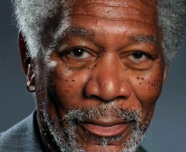 Αυτός είναι ο Morgan Freeman ζωγραφισμένος σε ένα iPad