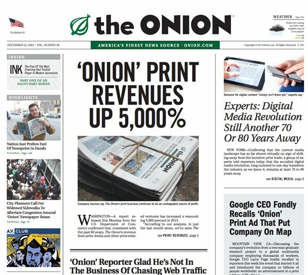 Το τελευταίο, ξεκαρδιστικό εξώφυλλο του the Onion