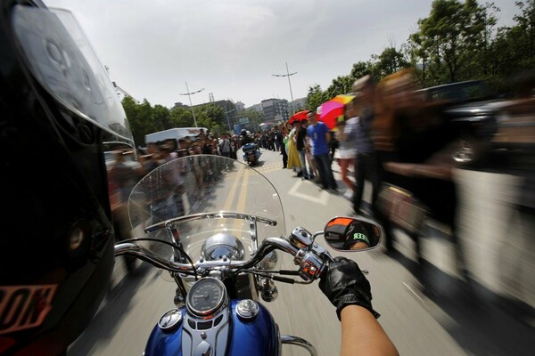 Λάτρεις της Harley Davidson στην Κίνα