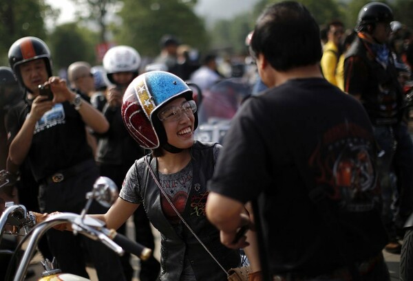 Λάτρεις της Harley Davidson στην Κίνα