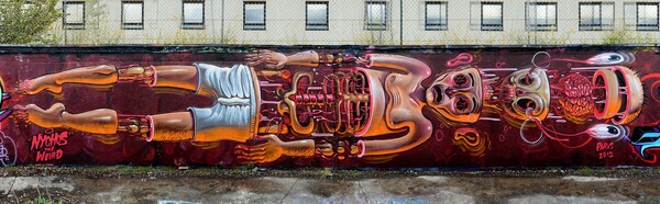 Nychos: Μαθήματα ανατομίας από τον street artist που λατρεύει να διαμελεί 