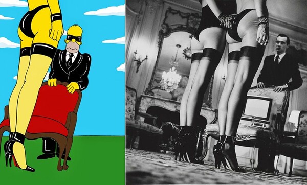 H Marge Simpson ποζάρει για τον Helmut Newton!