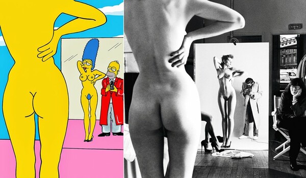 H Marge Simpson ποζάρει για τον Helmut Newton!