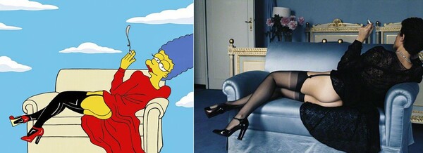 H Marge Simpson ποζάρει για τον Helmut Newton!