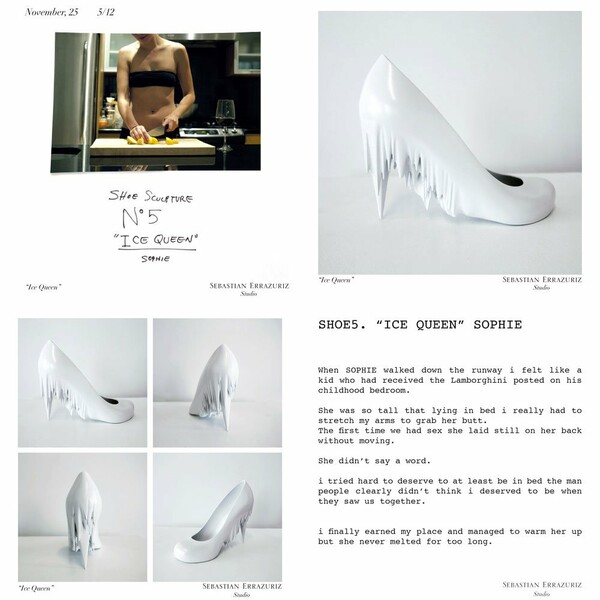  12 Shoes for 12 Lovers. Sebastian Errazuriz. 