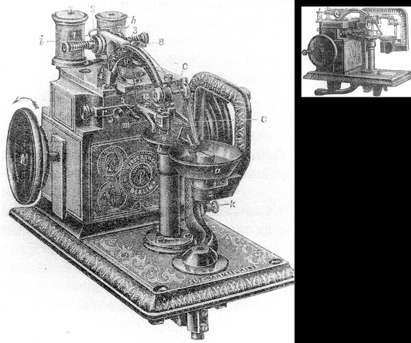 Η πρώτη ραπτομηχανή.