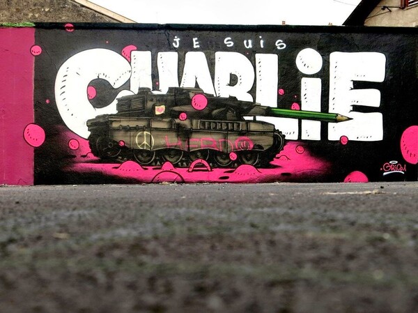 "Je Suis Charlie" από την γαλλική street art