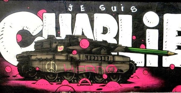 "Je Suis Charlie" από την γαλλική street art