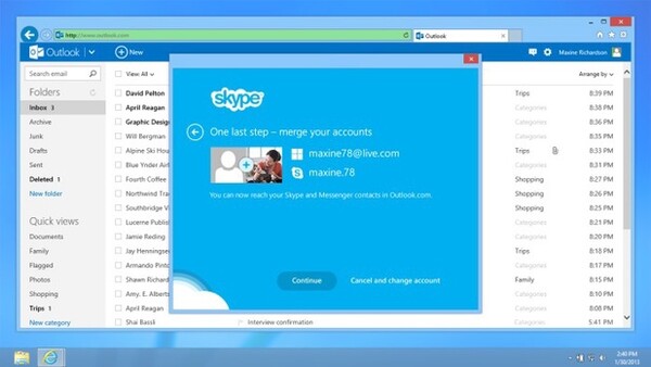 Το Skype εντάσσεται στο Outlook.com