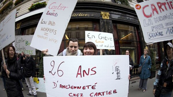 Ιστορική απεργία από τους εργαζόμενους στον οίκο Cartier
