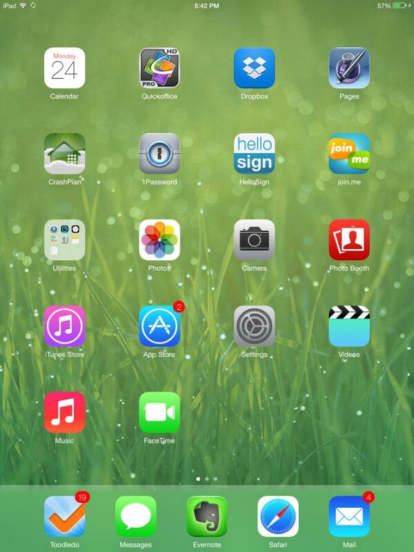 Eικόνες από το iOS 7 για το iPad