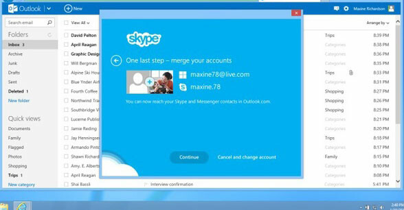 Το Skype εντάσσεται στο Outlook.com