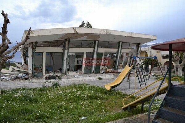 Εικόνες καταστροφής στην Κεφαλονιά