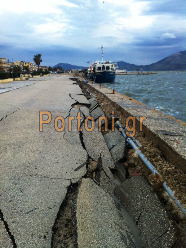 Εικόνες καταστροφής στην Κεφαλονιά