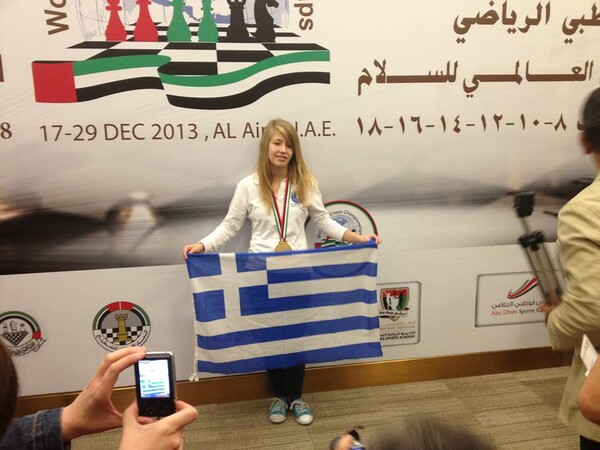 Η 13χρονη Σταυρούλα Τσολακίδου είναι η Ελληνίδα παγκόσμια πρωταθλήτρια στο σκάκι