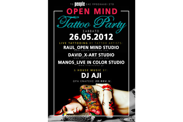 Open mind tattoo party`s!