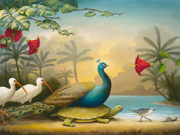 Ο Kevin Sloan ζωγραφίζει ονειρικούς κόσμους αλλά πατάει γερά στην γη