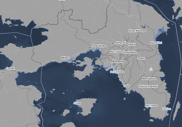 Τι θα συμβεί στην Ελλάδα αν η θερμοκρασία αυξηθεί 2 ή 4 βαθμούς και η στάθμη της θάλασσας ανέβει