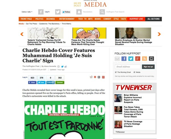 Ποια media δεν δημοσιεύουν το νέο εξώφυλλο του Charlie Hebdo