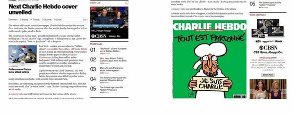 Ποια media δεν δημοσιεύουν το νέο εξώφυλλο του Charlie Hebdo