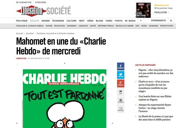 Ποια media δεν δημοσιεύουν το νέο εξώφυλλο του Charlie Hebdo