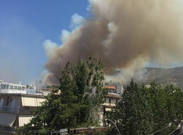 Φωτιά στον Καρέα και στο Κορωπί