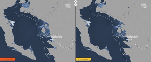 Τι θα συμβεί στην Ελλάδα αν η θερμοκρασία αυξηθεί 2 ή 4 βαθμούς και η στάθμη της θάλασσας ανέβει