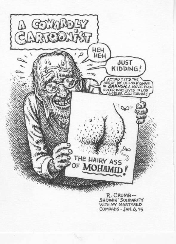 Ο Robert Crumb σχεδιάζει για το Charlie Hebdo