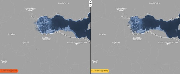 Τι θα συμβεί στην Ελλάδα αν η θερμοκρασία αυξηθεί 2 ή 4 βαθμούς και η στάθμη της θάλασσας ανέβει