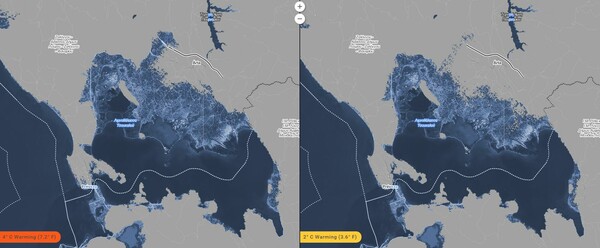 Τι θα συμβεί στην Ελλάδα αν η θερμοκρασία αυξηθεί 2 ή 4 βαθμούς και η στάθμη της θάλασσας ανέβει