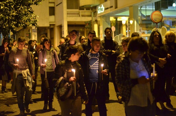 30 φωτογραφίες απ' την πορεία για την Παγκόσμια Ημέρα Μνήμης Διεμφυλικών