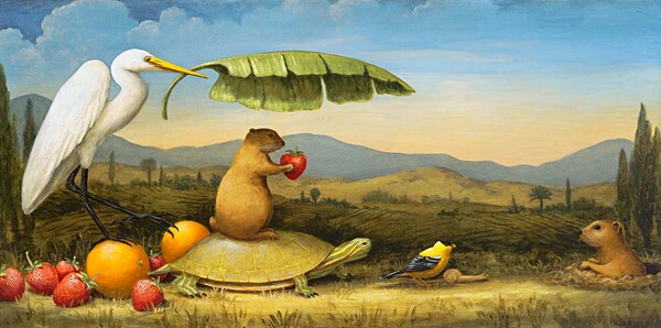 Ο Kevin Sloan ζωγραφίζει ονειρικούς κόσμους αλλά πατάει γερά στην γη