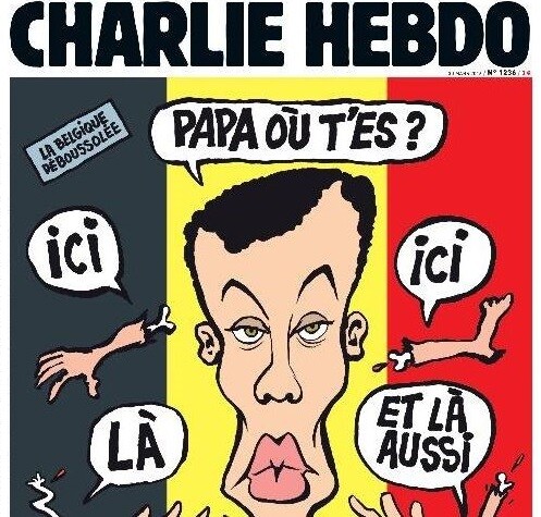 "Μπαμπά που είσαι;"- Ο Stromae στο πρώτο εξώφυλλο του Charlie Hebdo μετά τις Βρυξέλλες