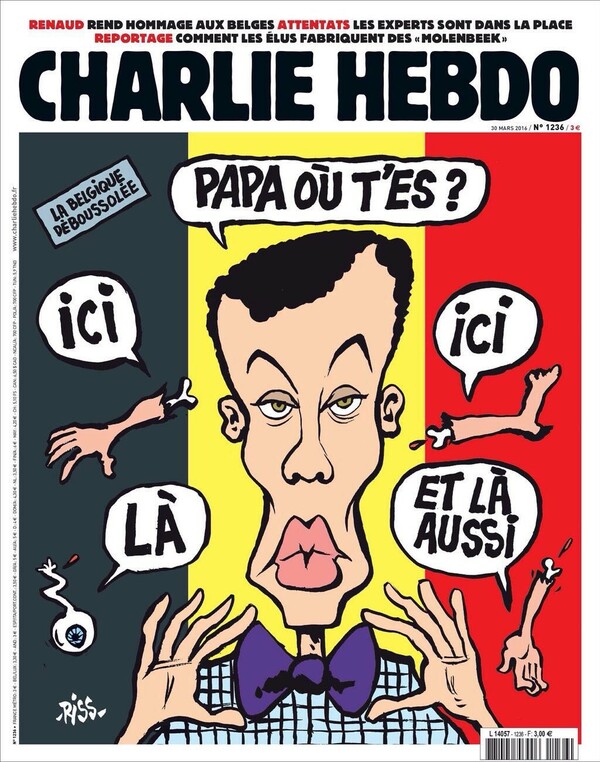 "Μπαμπά που είσαι;"- Ο Stromae στο πρώτο εξώφυλλο του Charlie Hebdo μετά τις Βρυξέλλες