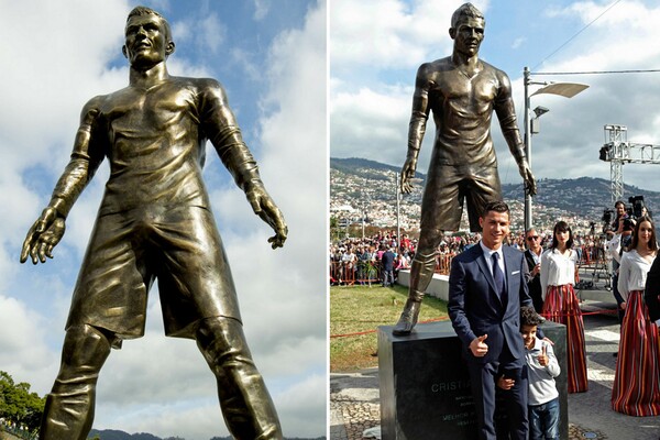 Οπαδοί του Messi βανδάλισαν το άγαλμα του Ronaldo στη Μαδέρα