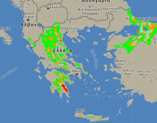 Δείτε πού αναμένονται χιονοπτώσεις για το υπόλοιπο της ημέρας