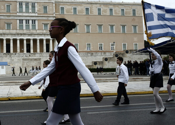 Η μαθητική παρέλαση στην Αθήνα