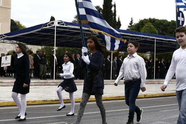 Η μαθητική παρέλαση στην Αθήνα