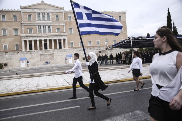 Η μαθητική παρέλαση στην Αθήνα