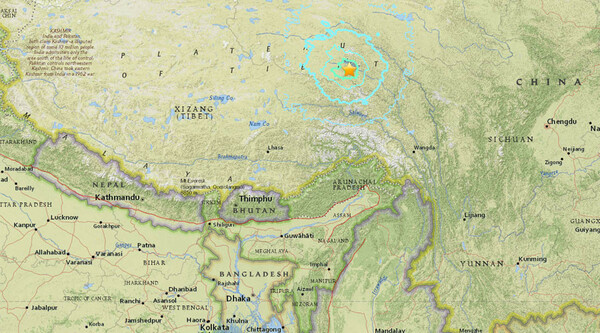Σεισμός μεγέθους 6,4 βαθμών στο Θιβέτ