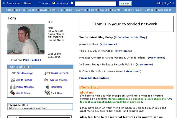 Πού βρίσκεται και τι κάνει σήμερα ο Τομ Άντερσον, ο συνιδρυτής του MySpace;
