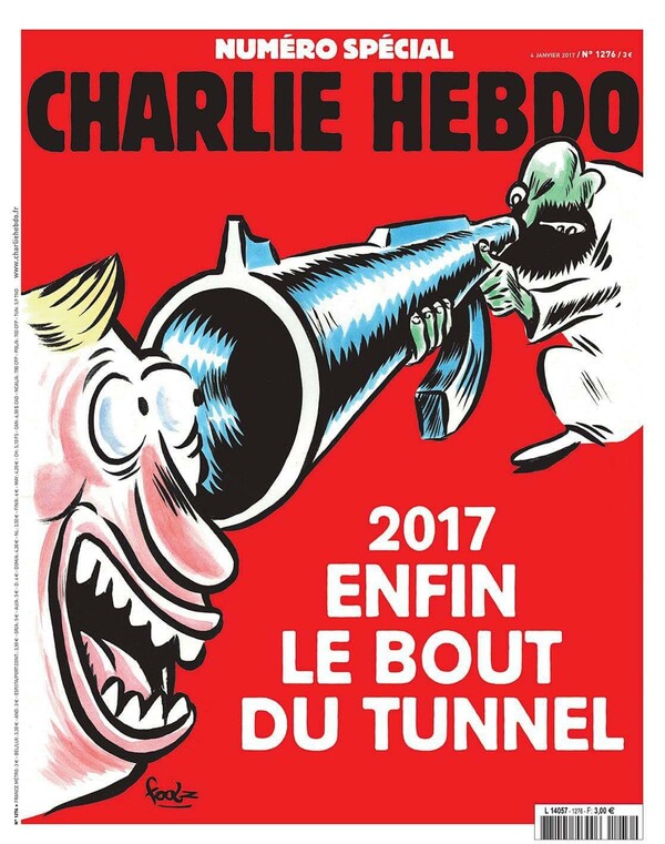 Το επετειακό εξώφυλλο του Charlie Hebdo για τη συμπλήρωση δύο χρόνων από το μακελειό στα γραφεία του