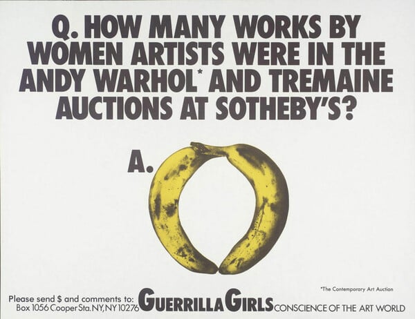 Τα Guerrilla Girls εκτός από τον Τραμπ και τον σεξισμό κυνηγούν και τους συλλέκτες