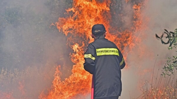 52χρονος εθελοντής τραυματίστηκε στην πυρκαγιά στην Ηλεία