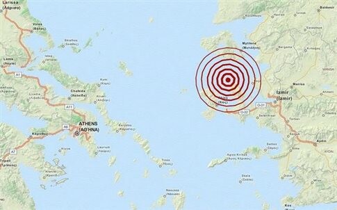 Σεισμός στην Τουρκία έγινε αισθητός σε Λέσβο και Χίο