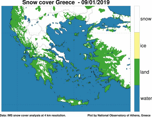 H Ευρώπη βυθισμένη στο χιόνι - Η τρίτη μεγαλύτερη χιονοκάλυψη στην Ελλάδα από το 2004