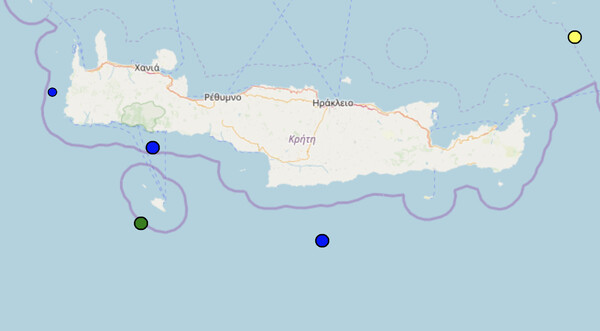 Σεισμός 3,9 Ρίχτερ ανοιχτά της Κρήτης