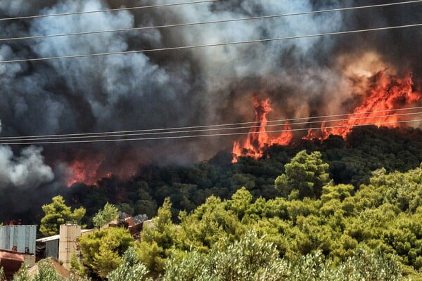 Κεχριές Κορινθίας: Ανεξέλεγκτη μαίνεται η φωτιά - Εκκενώνεται και τέταρτος οικισμός