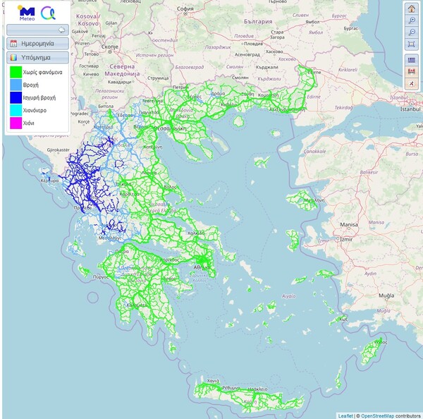 Κακοκαιρία - Νέα ενημέρωση και έκτακτο δελτίο επιδείνωσης καιρού για ισχυρές βροχές και καταιγίδες